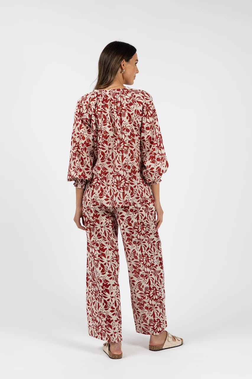 Humidity - Eden Pant Brick Print | HS24318