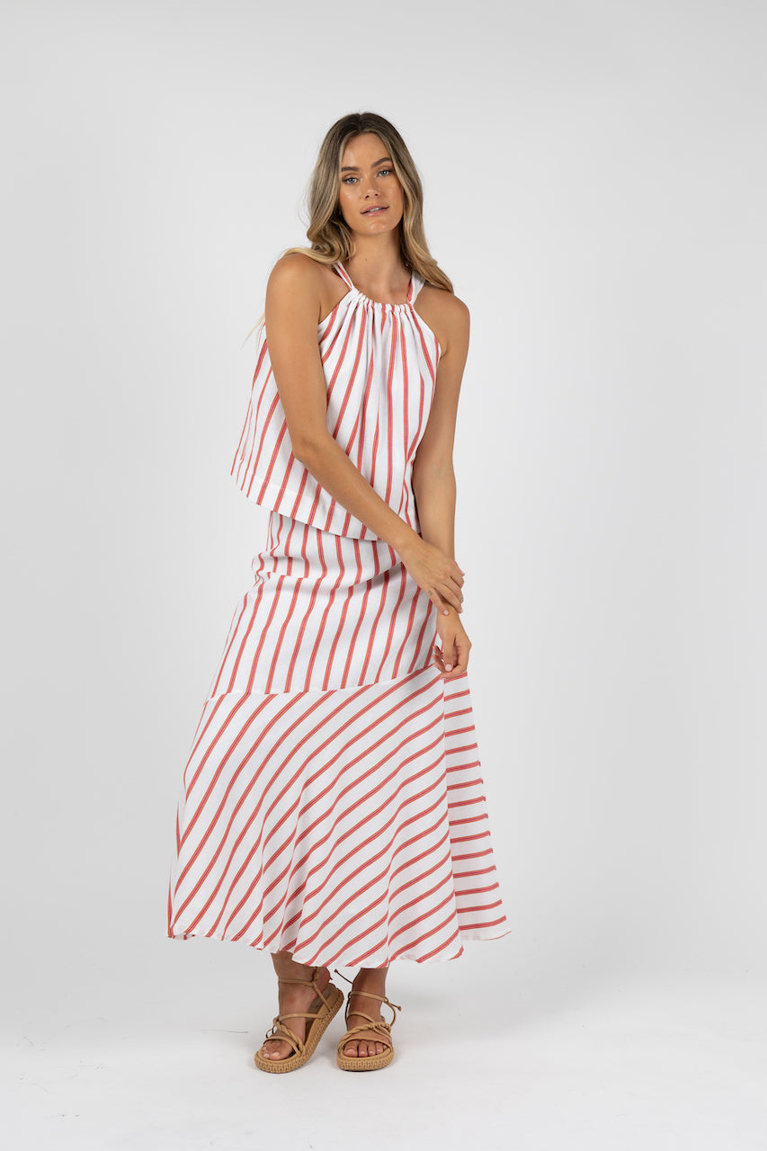 Humidity - Santos Skirt Pink Stripe | HS24411