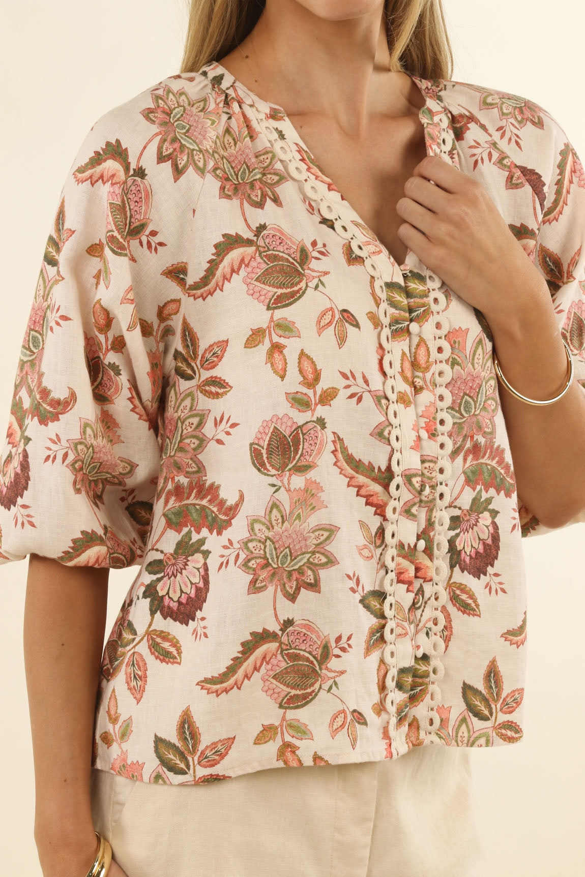 Humidity - Bohemian Rose Blouse| HS26204