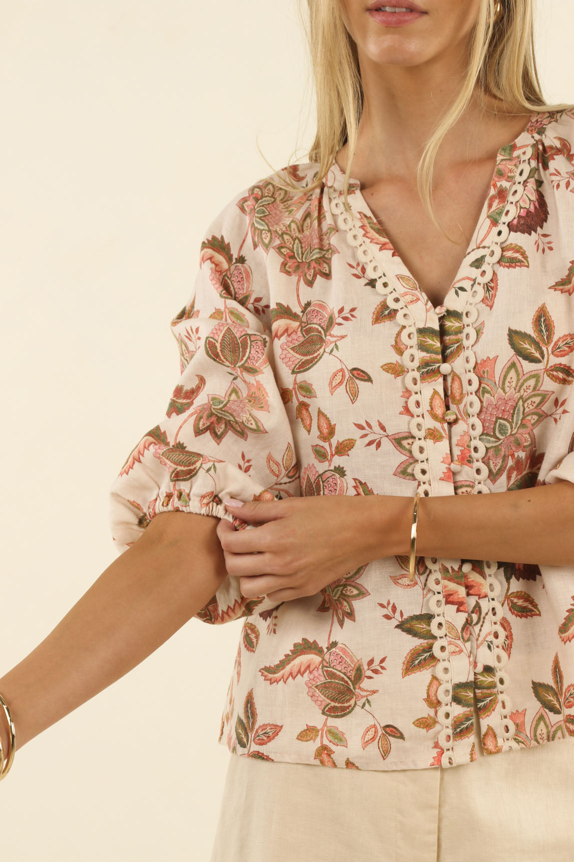 Humidity - Bohemian Rose Blouse| HS26204