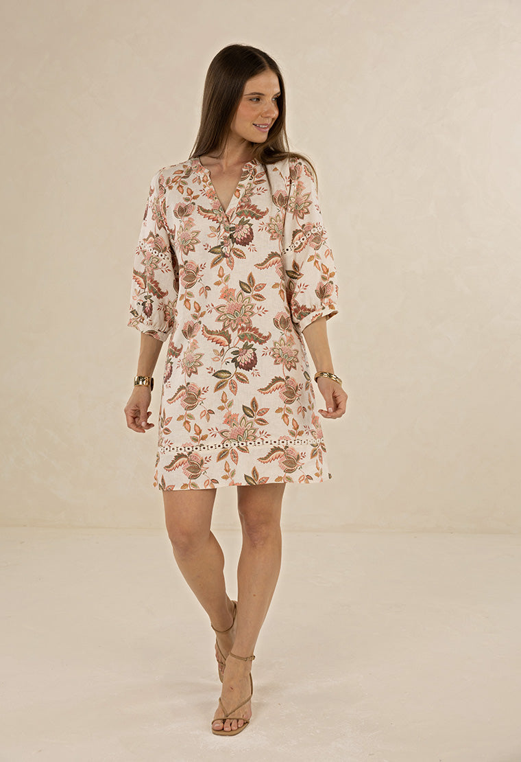 Humidity - Bohemian Rose Shift Dress | HS26206