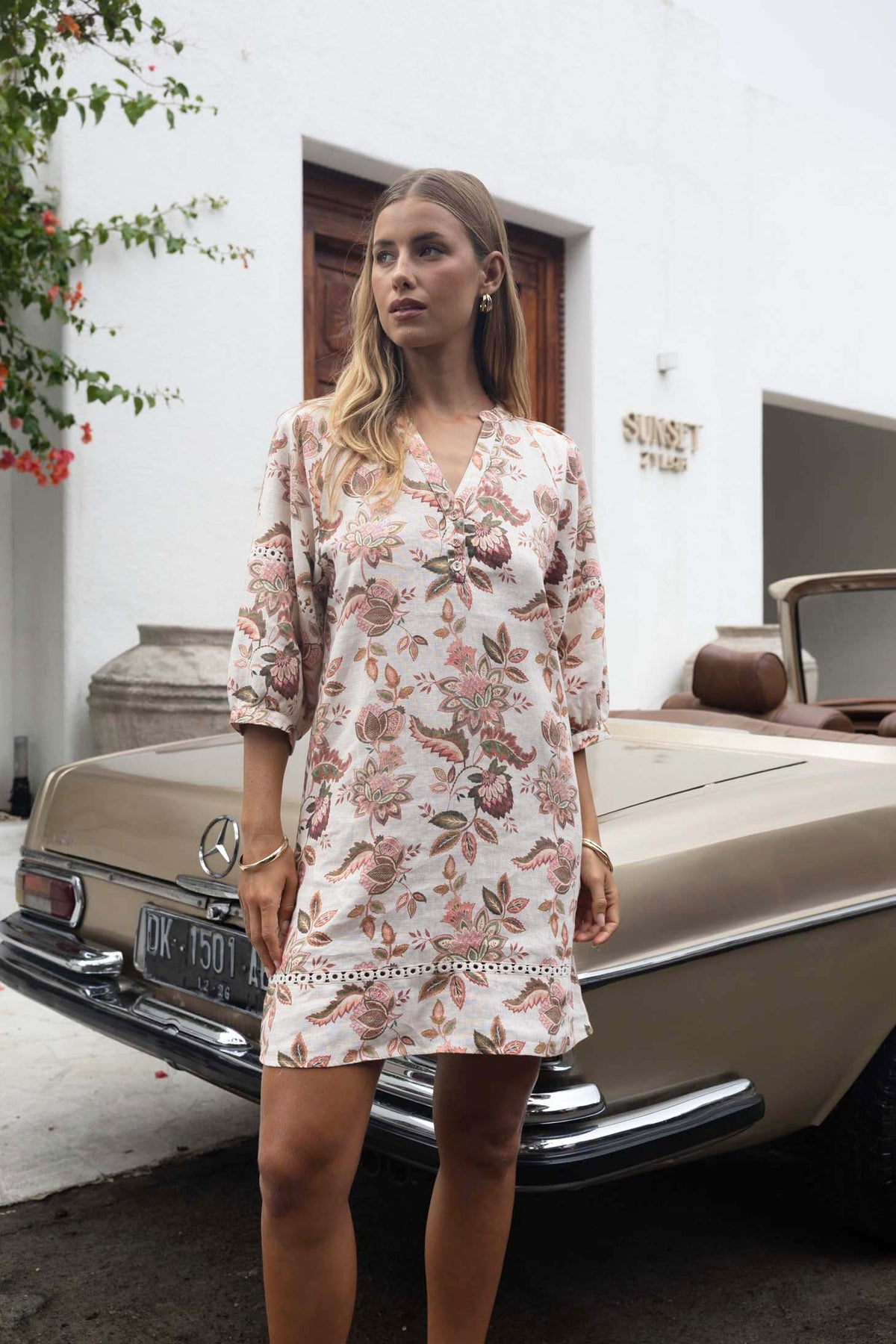 Humidity - Bohemian Rose Shift Dress | HS26206