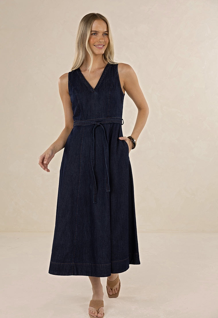 Humidity - Ivy Denim Midi Dress | HS26504D