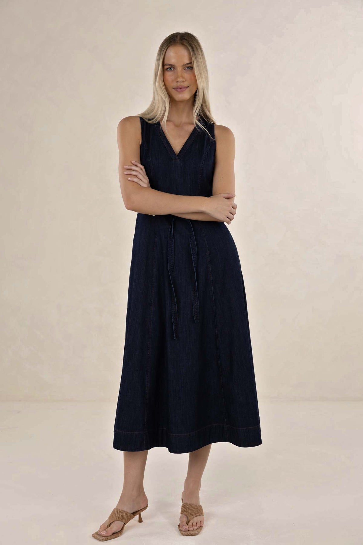 Humidity - Ivy Denim Midi Dress | HS26504D