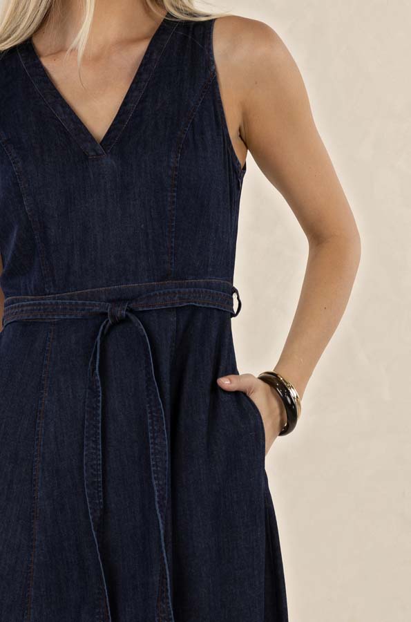 Humidity - Ivy Denim Midi Dress | HS26504D