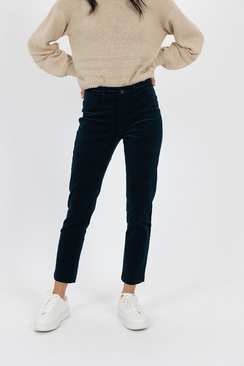 Humidity - Queen Cord Jean Sea Green | HW24318