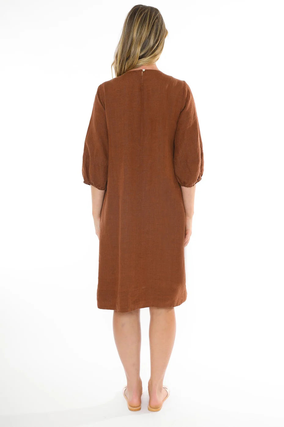 Jump - Crew Neck Dress Sepia | J5075A