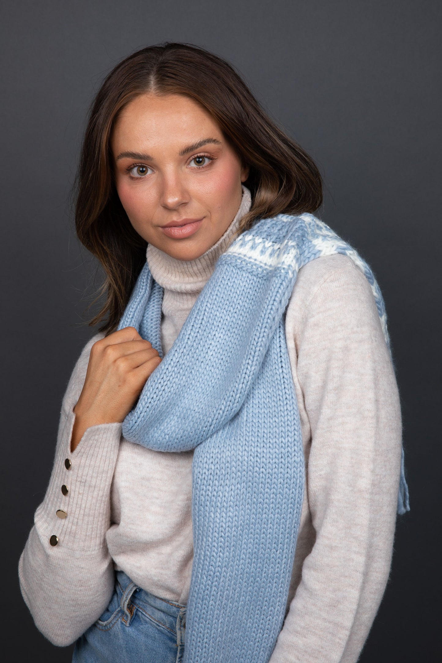 Holiday - Nordic Scarf Sky Blue | CC2190