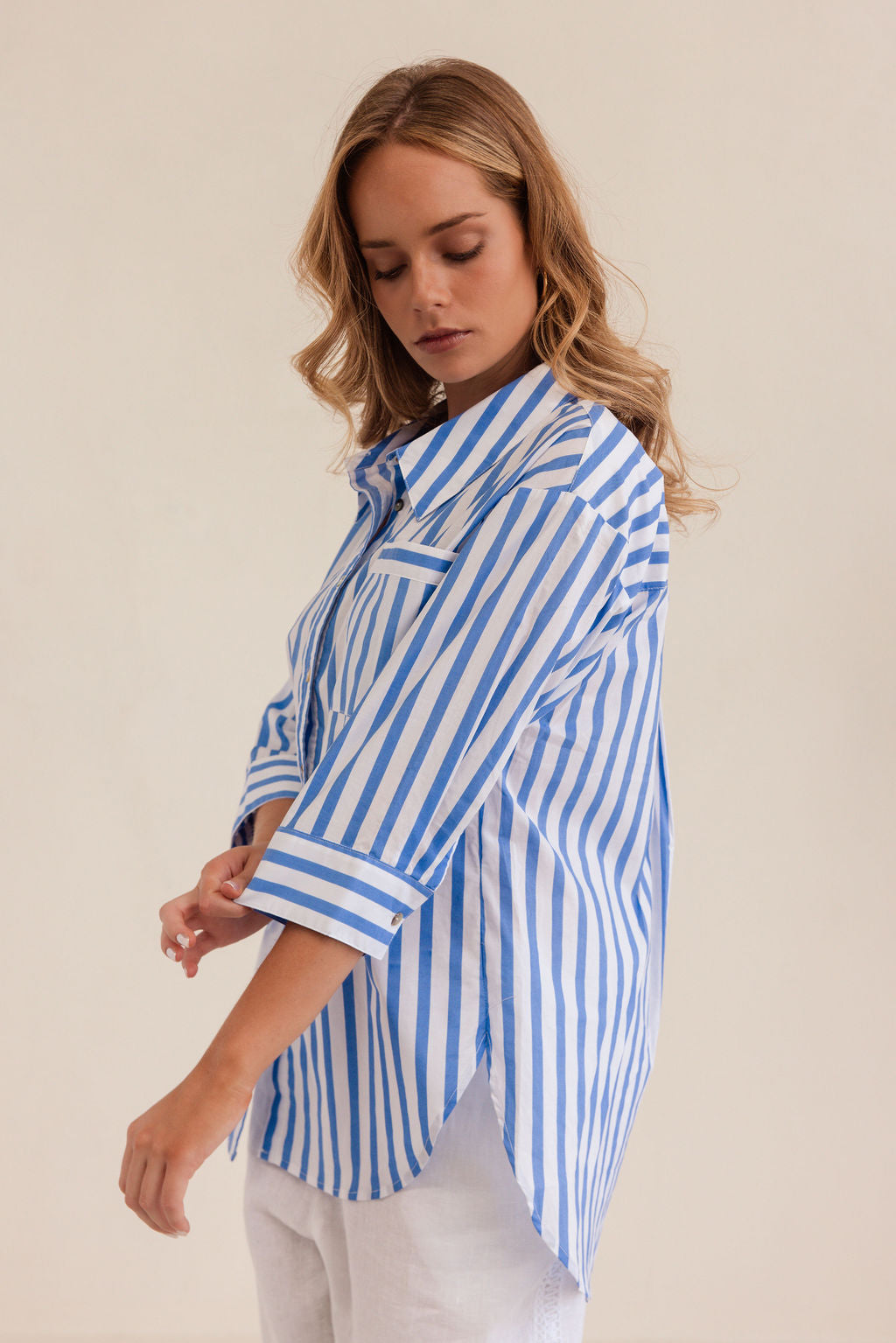 Kaleido - 100% Cotton 3/4 Shirt K111