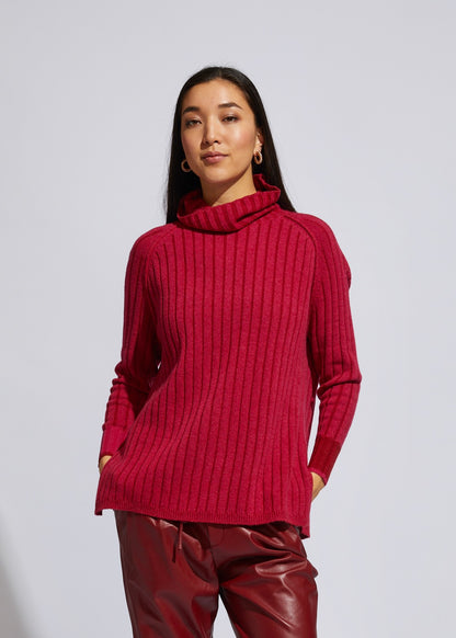 LD & CO - Plaited Rollneck Fuchsia | LC6185