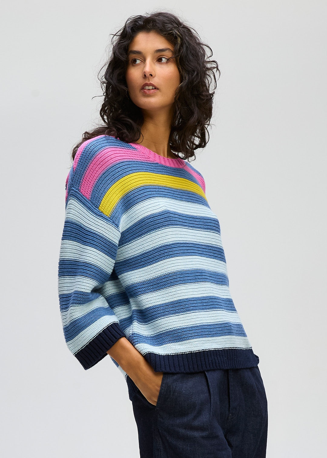 LD & CO - Chunky Stripe Crew LC8170