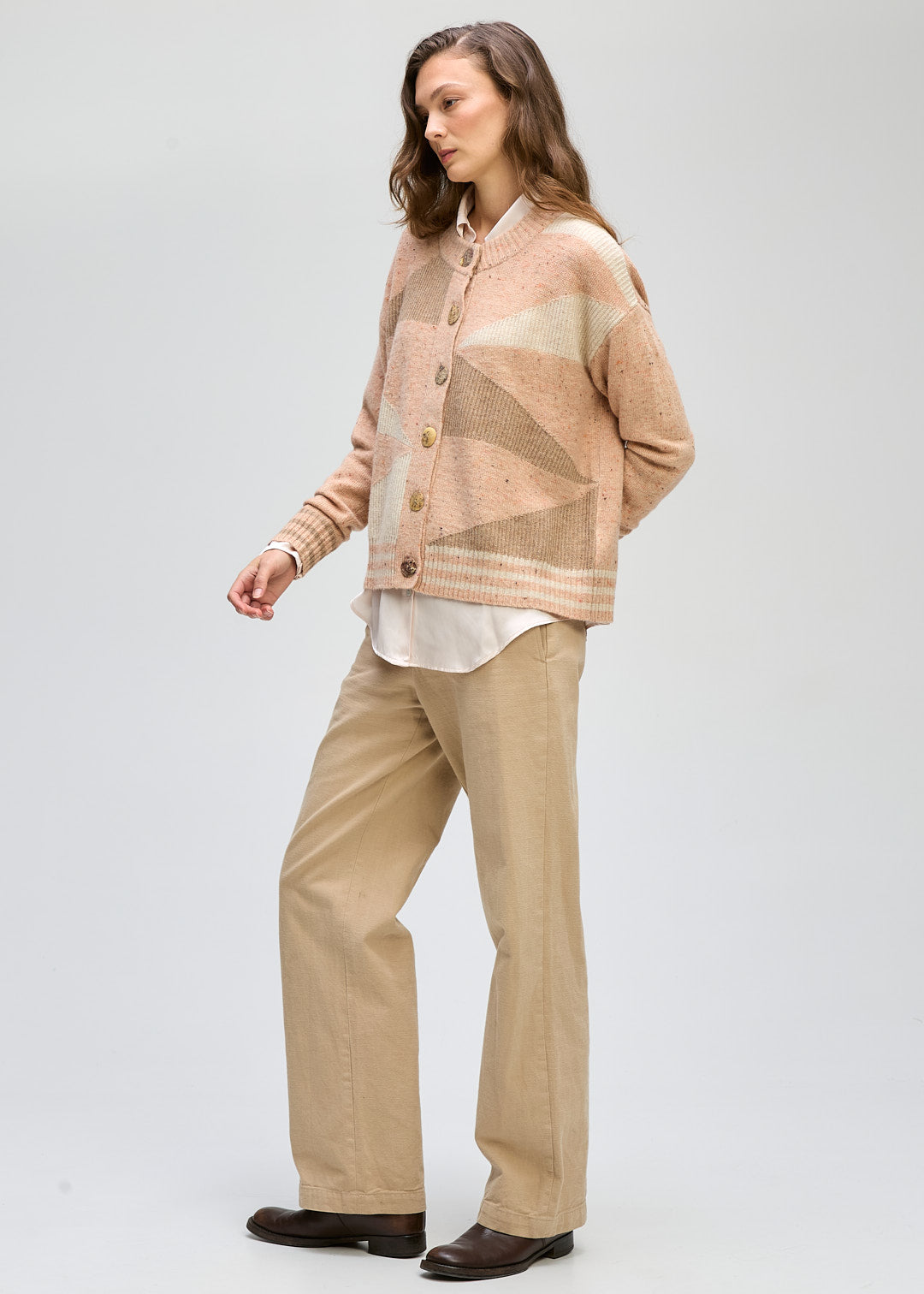 LD & CO - Geo Knit Cardi LC8189