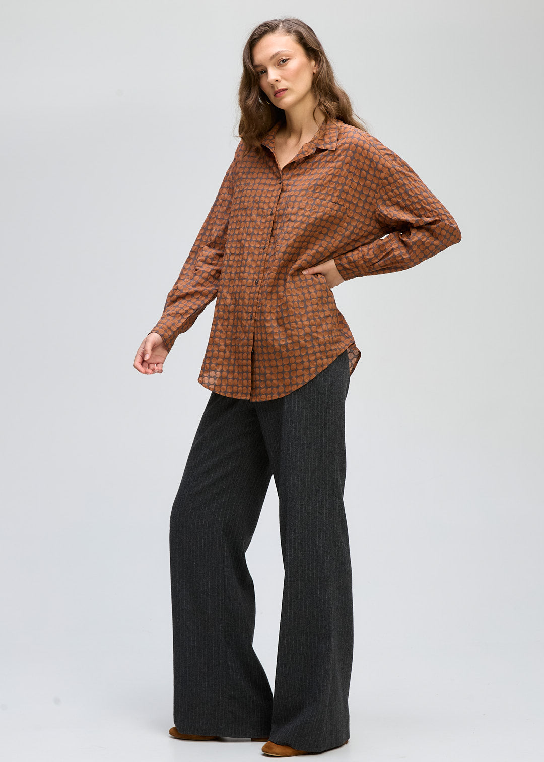 LD & CO - Poker Dot Shirt LC8194