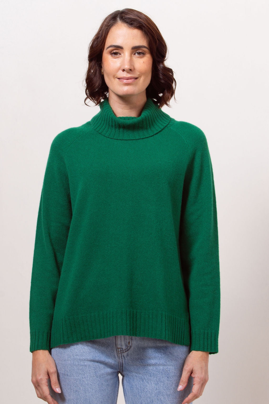 See Saw - 100% Merino Wool Roll Neck Sweater / SS643G