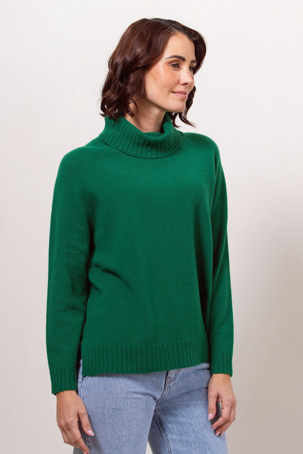 See Saw - 100% Merino Wool Roll Neck Sweater / SS643G