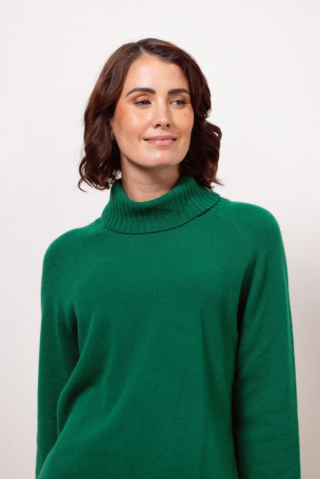 See Saw - 100% Merino Wool Roll Neck Sweater / SS643G