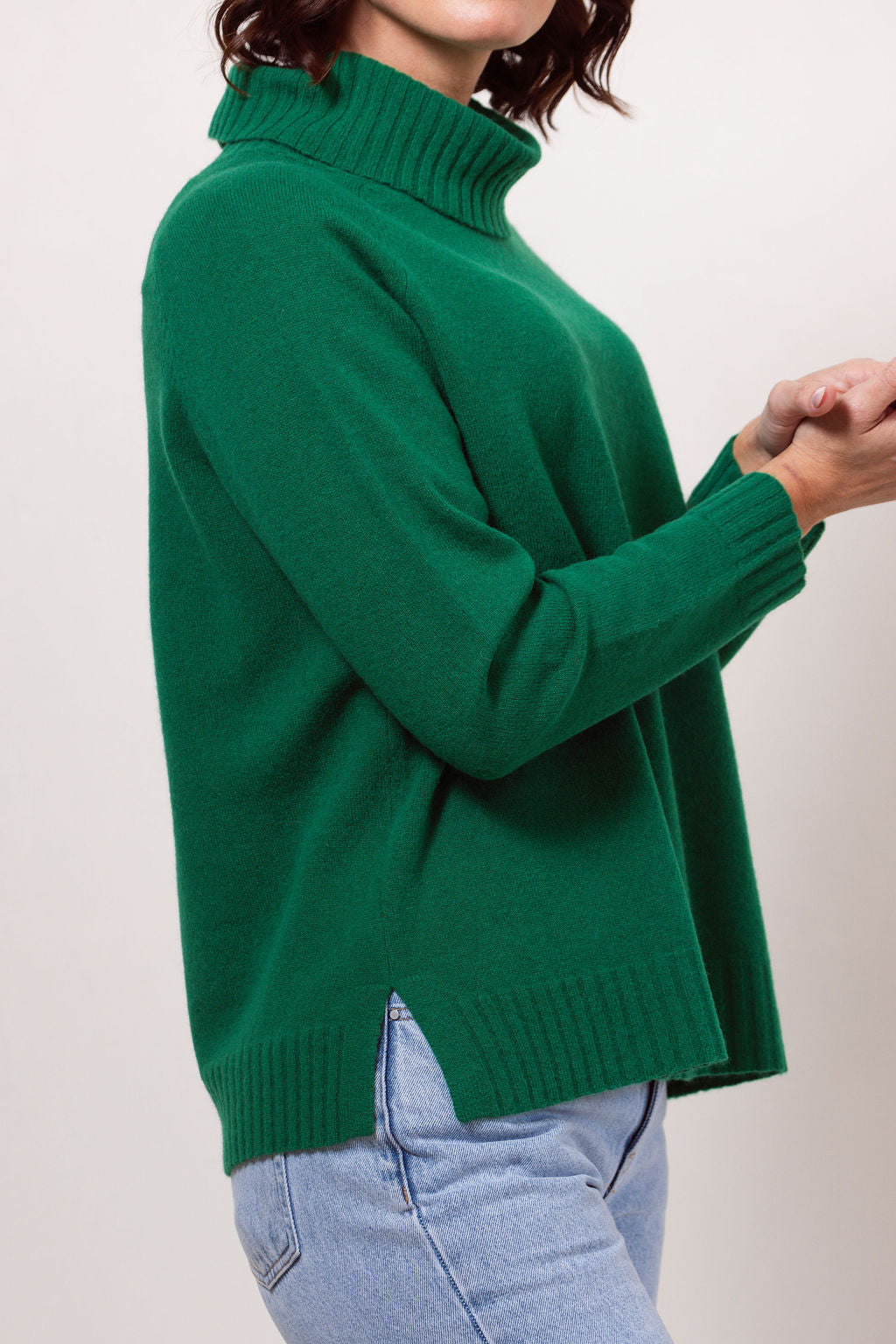 See Saw - 100% Merino Wool Roll Neck Sweater / SS643G