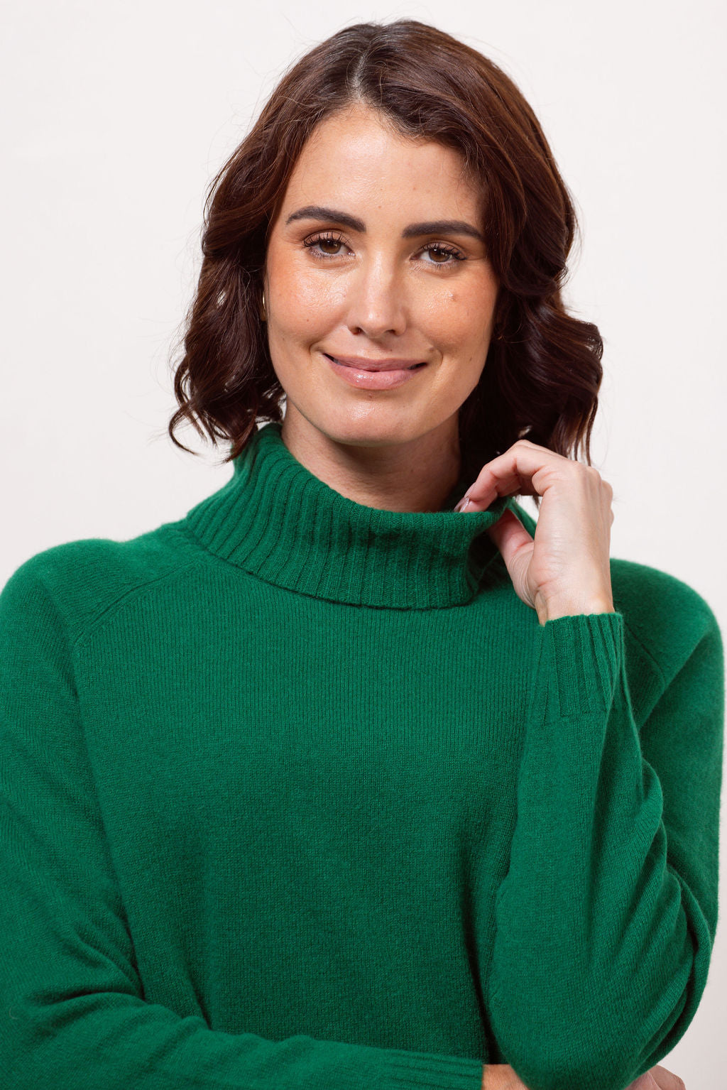 See Saw - 100% Merino Wool Roll Neck Sweater / SS643G