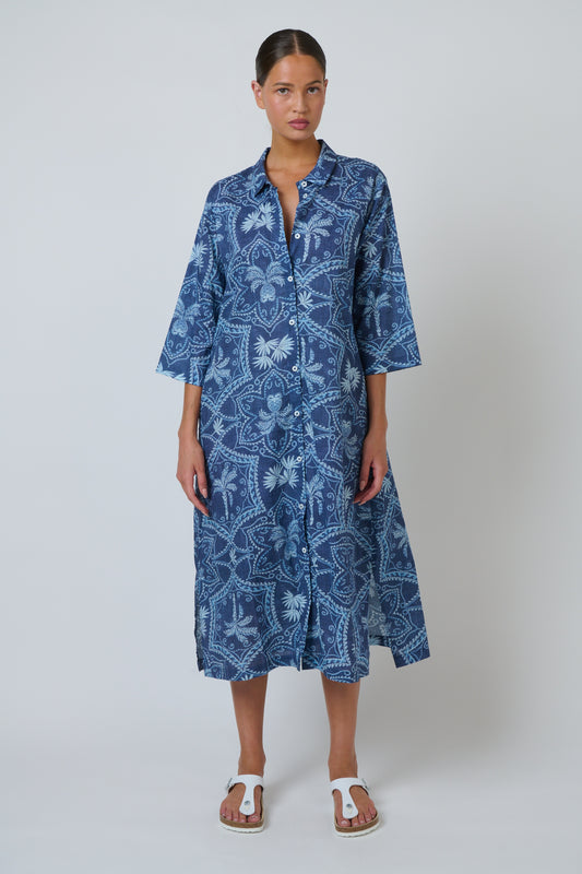 Namastai - 3/4 Sleeve Cotton Dress | NAM40