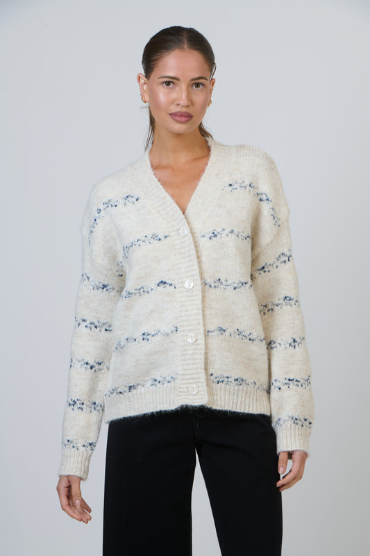 Namastai - Speckled Stripe Cardigan NAM-W31