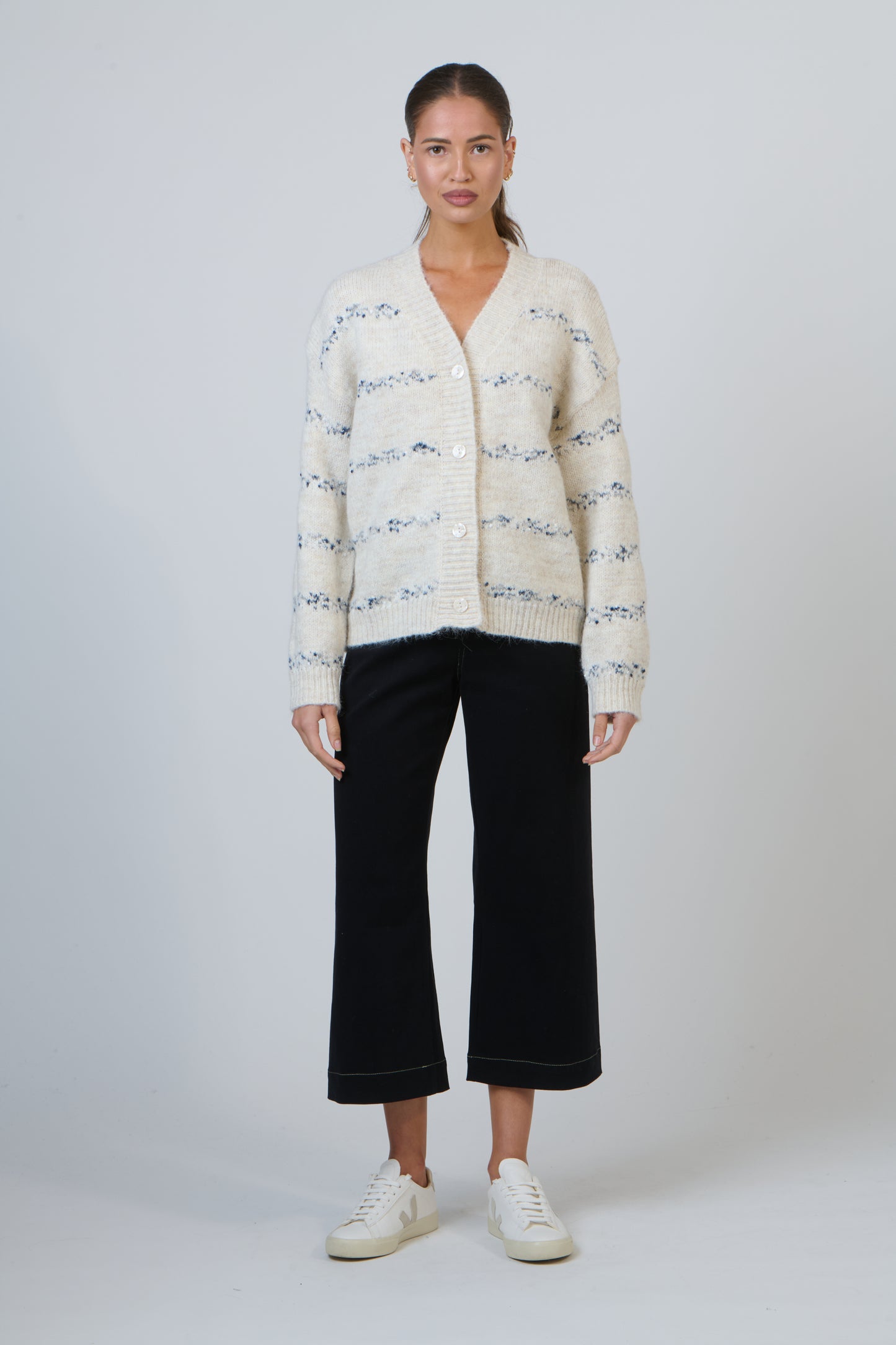 Namastai - Speckled Stripe Cardigan NAM-W31