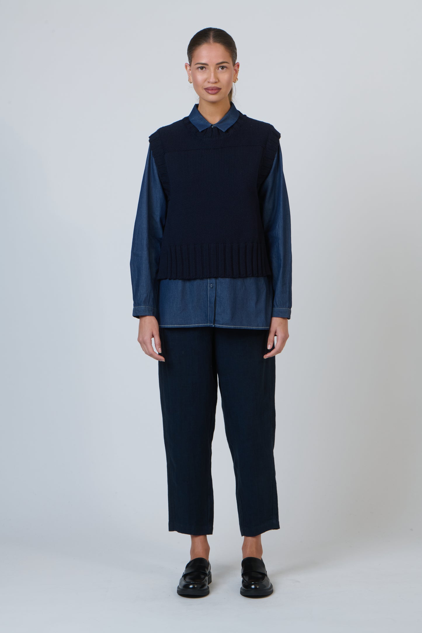 Naturals – NAT-W53 Cotton Chunky Knit Vest