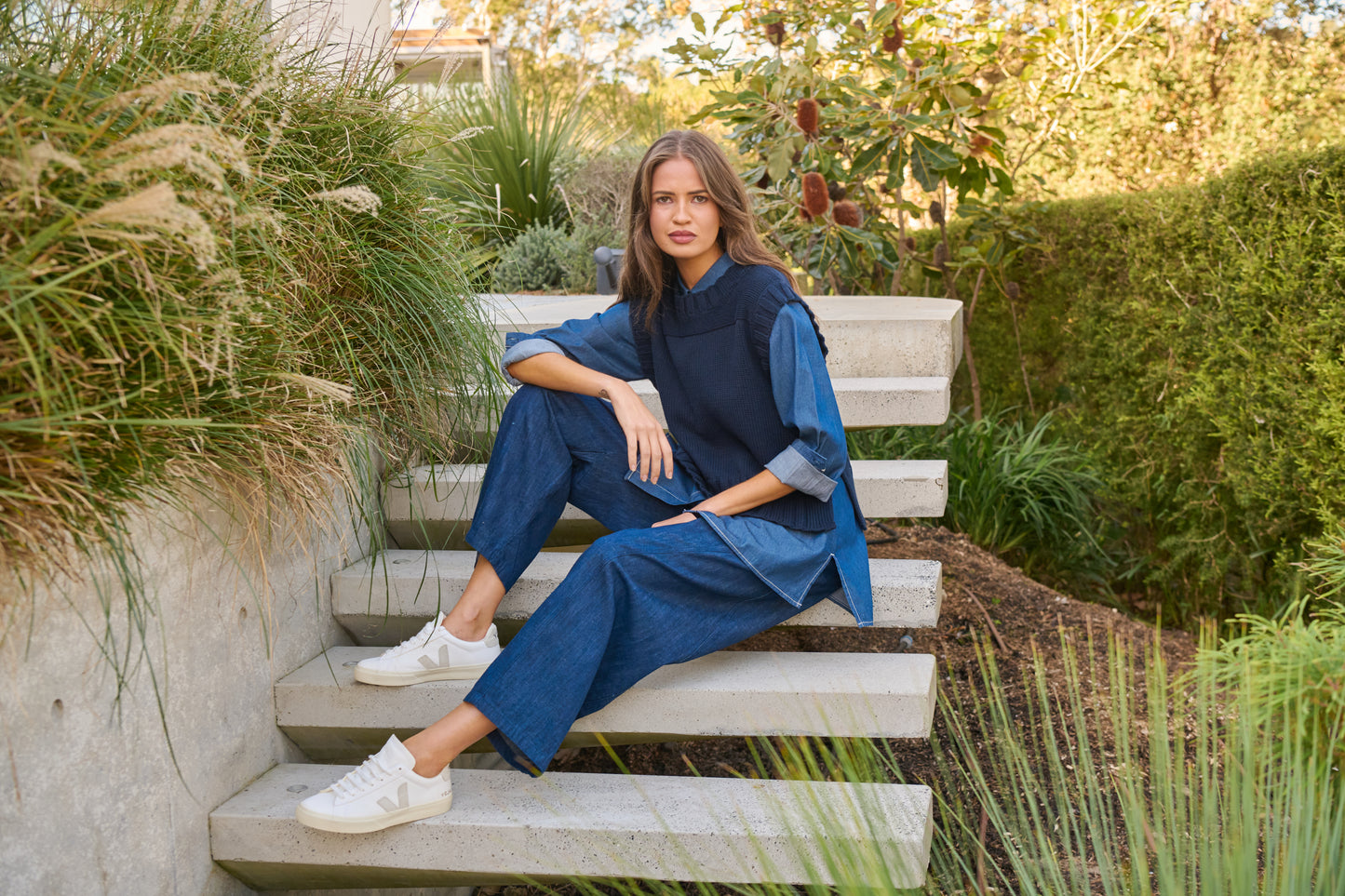 Naturals – NAT-W53 Cotton Chunky Knit Vest