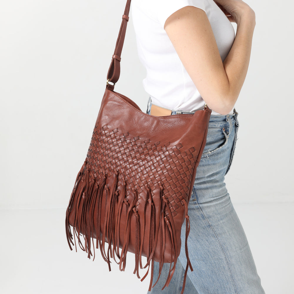 Modapelle - Cow Vintage Leather Bag / Cognac 7897