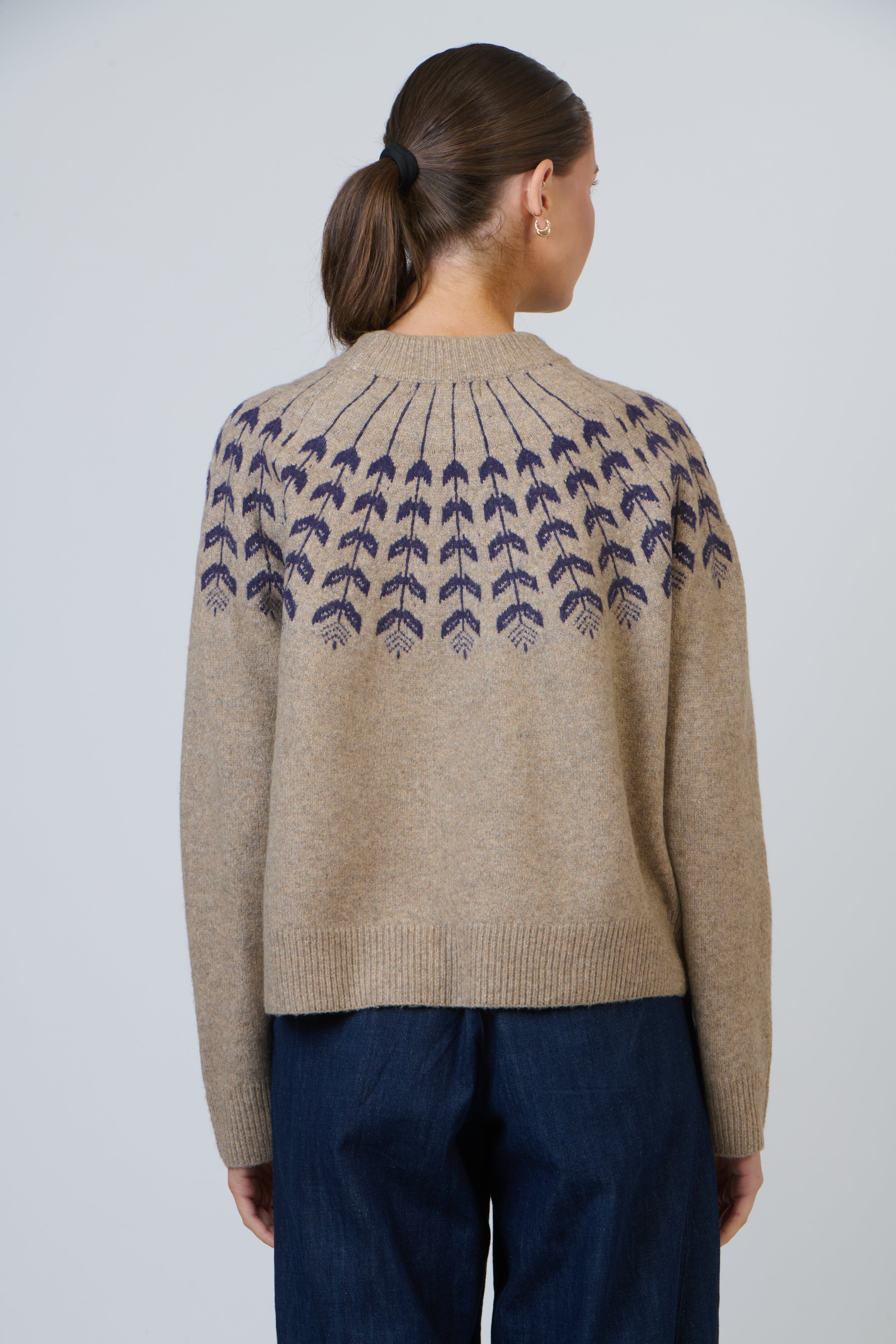 Olive et Julie - Textured Yoke Knit Jumper OJ-W44 – Ashlea Road
