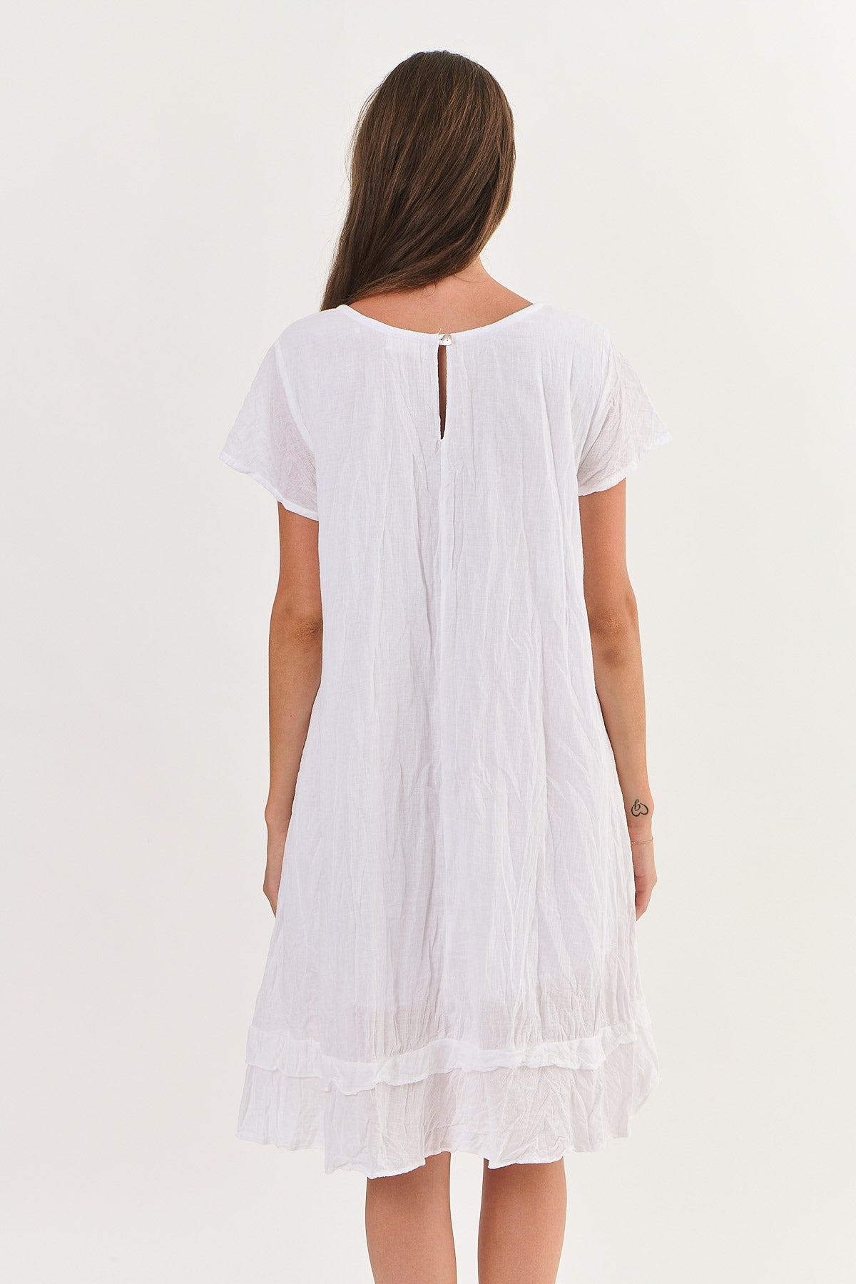 Namastai - Cotton Dress - P145-White