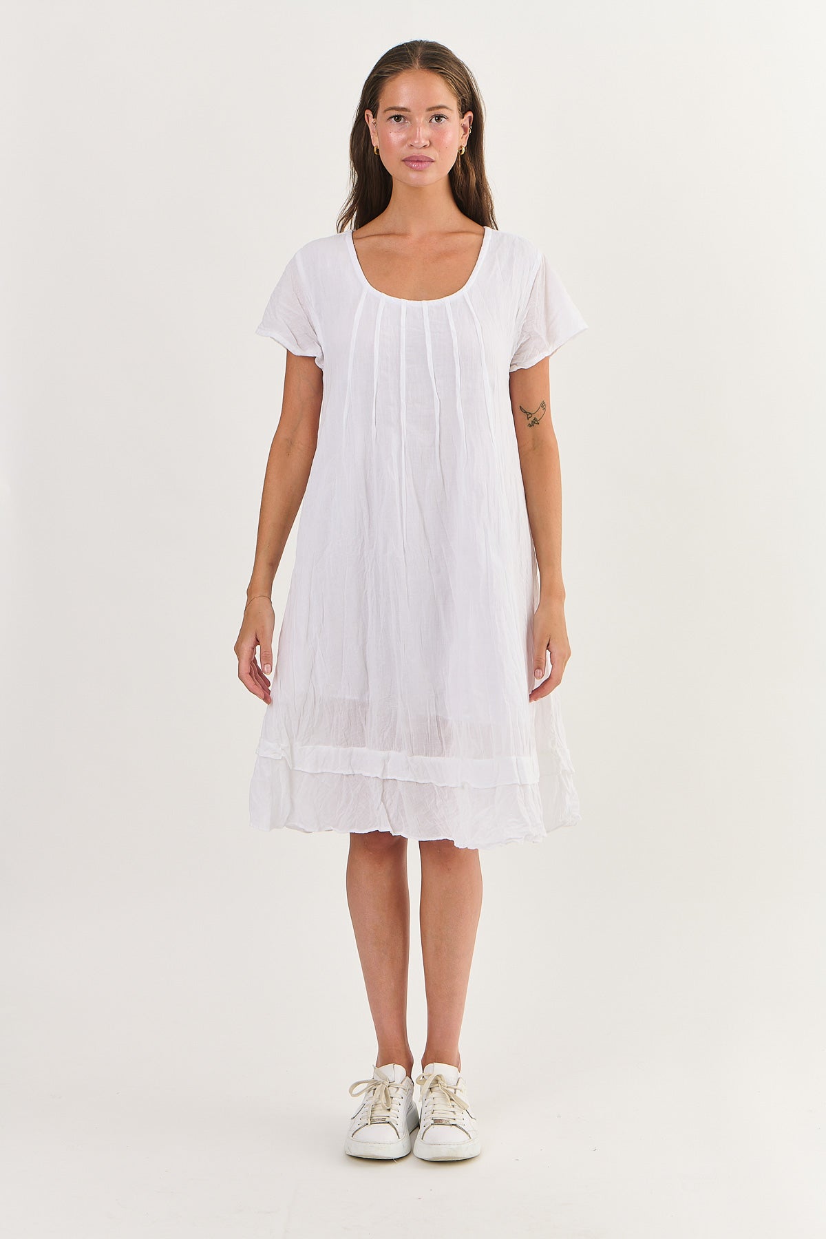 Namastai - Cotton Dress - P145-White