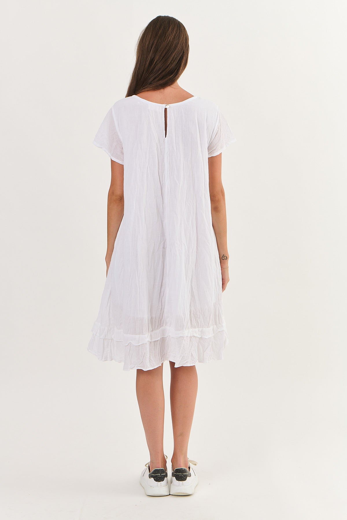 Namastai - Cotton Dress - P145-White