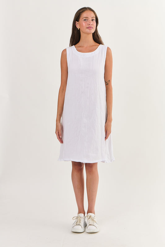 Namastai - Cotton Dress - P147-White