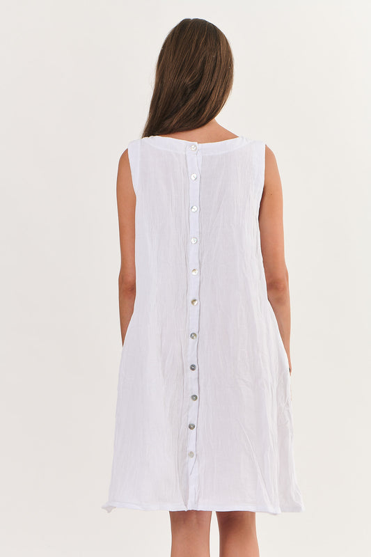 Namastai - Cotton Dress - P147-White