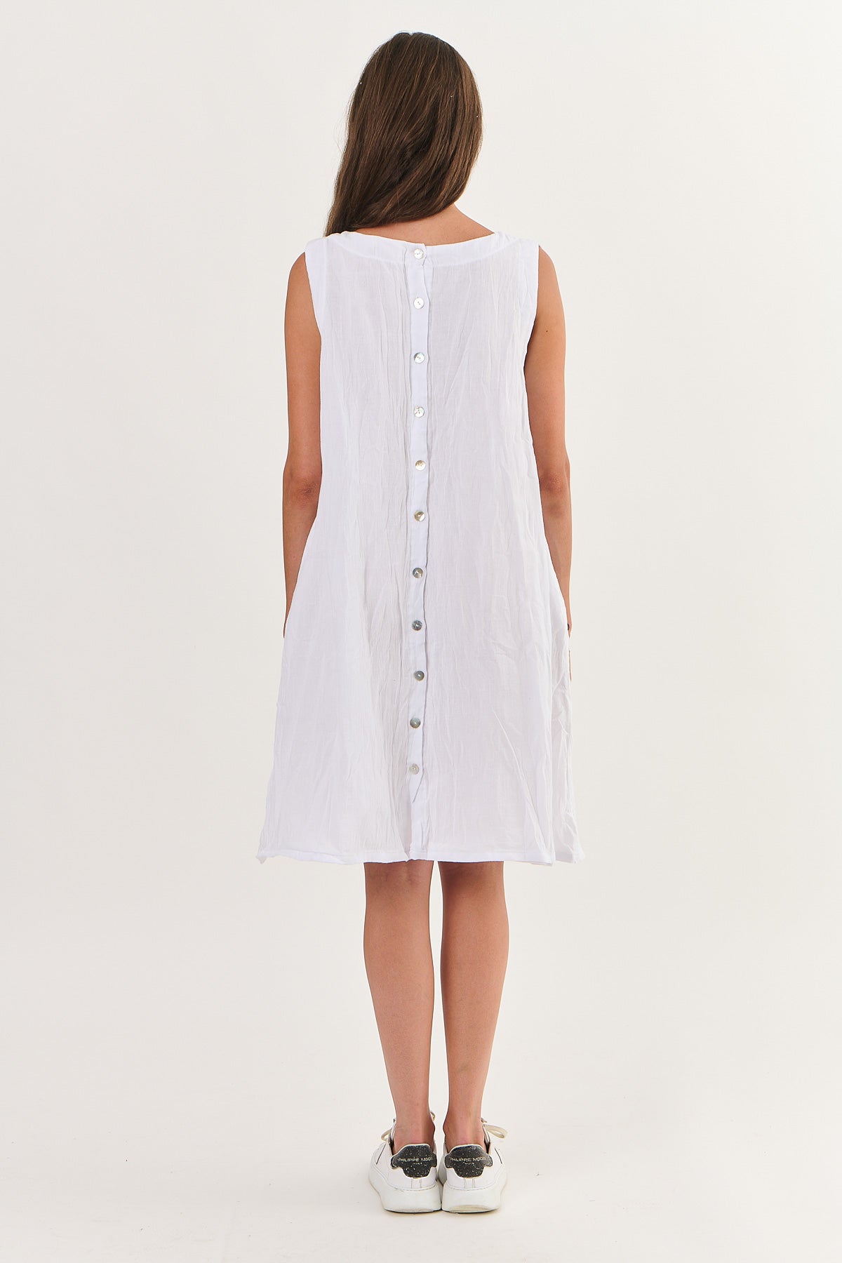 Namastai - Cotton Dress - P147-White