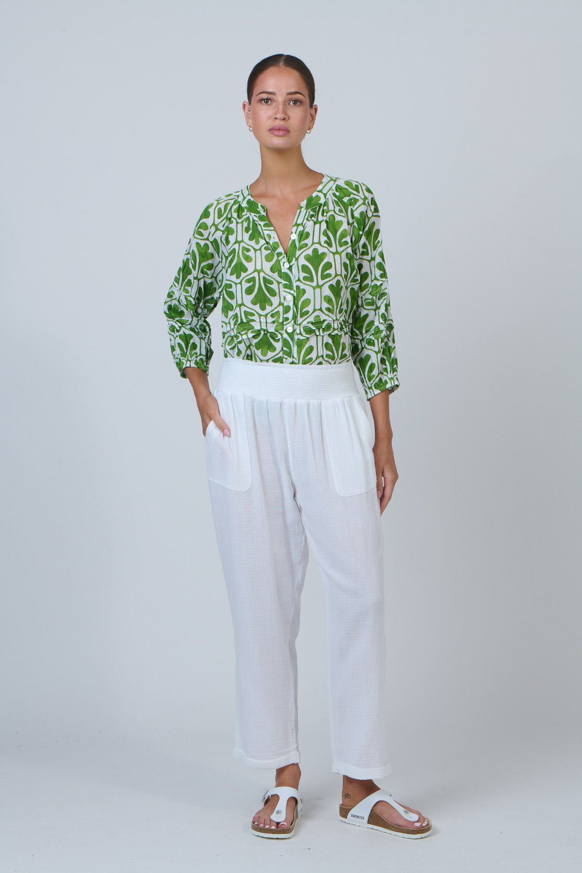 Namastai - 3/4 Sleeve Top P161