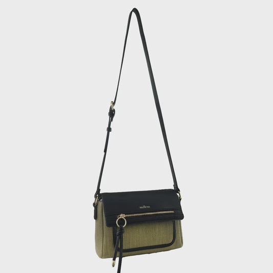 Milleni Ladies Fashion Flap-Over Crossbody Bag in Green | PV3926