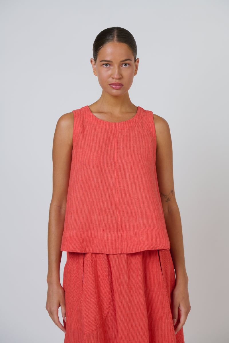Naturals by O & J - Linen Sleeveless Top | GA561