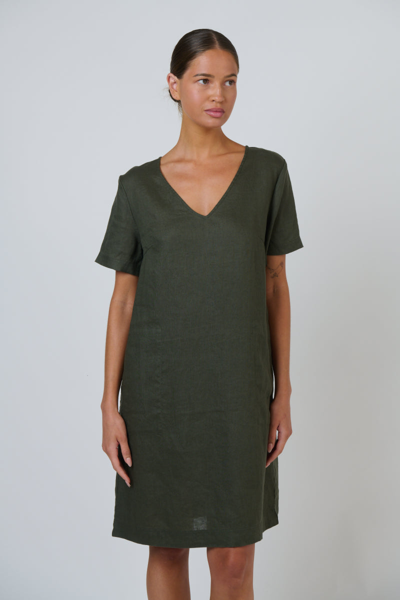 Naturals by O & J - Linen Dress | GA702