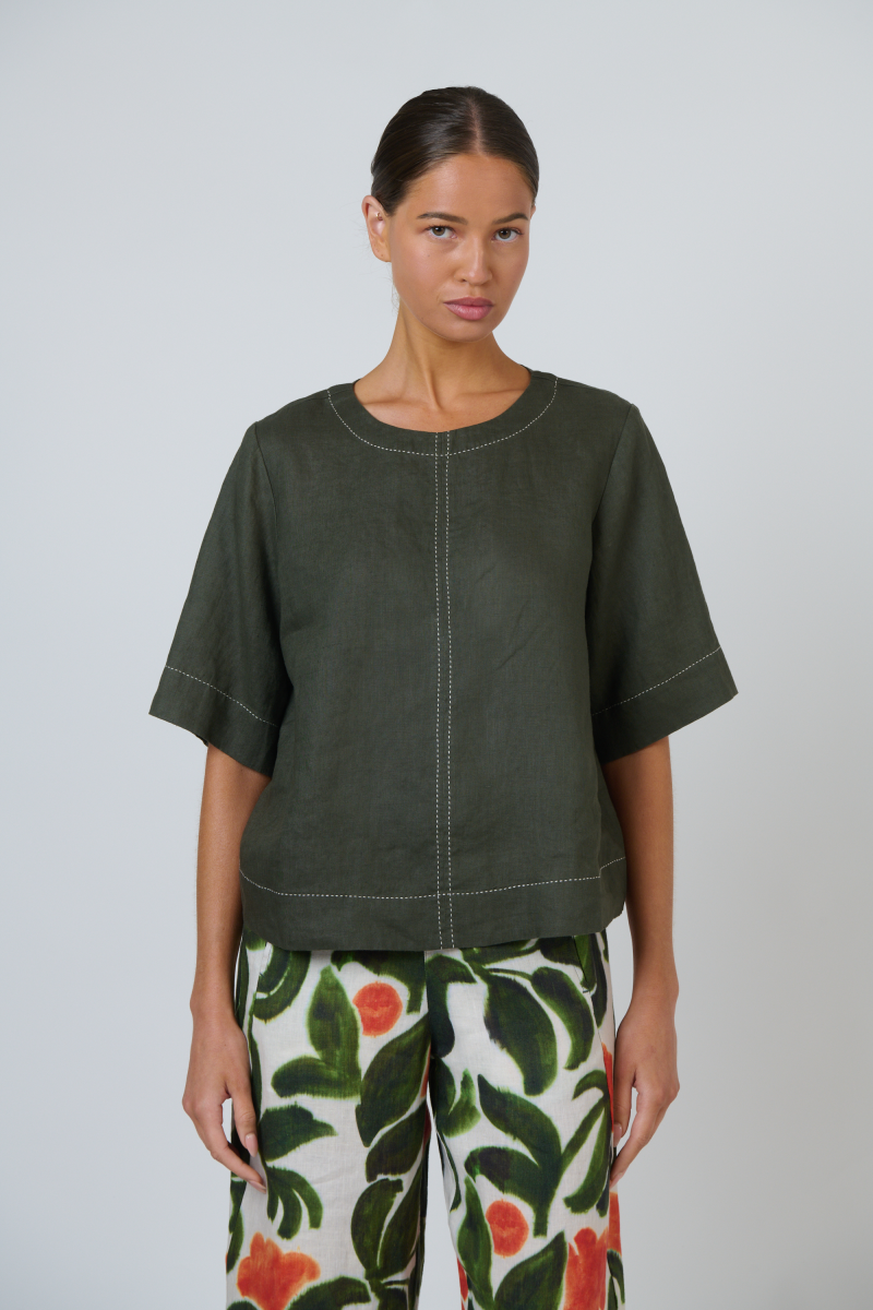 Naturals by O & J - Linen Top | GA724A