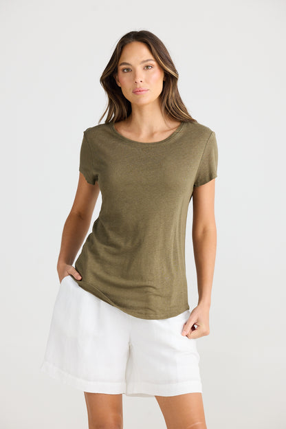 Shanty - Monza Tee Olive | SH24246-1