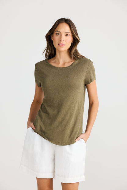 Shanty - Monza Tee Olive | SH24246-1