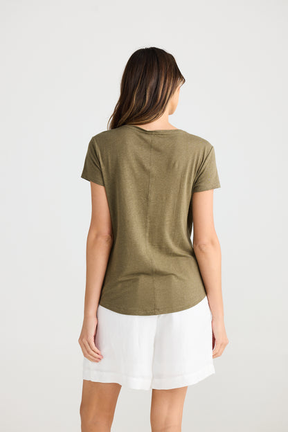 Shanty - Monza Tee Olive | SH24246-1