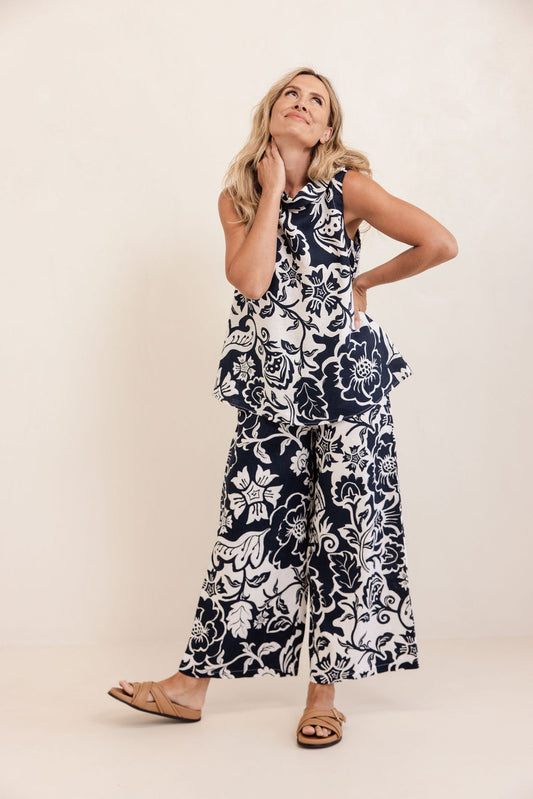 See Saw - 100% Linen Palazzo Pant SS420
