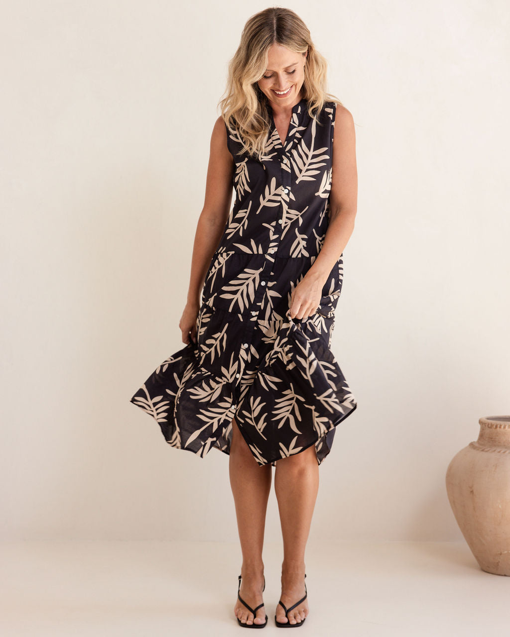 See Saw - 100% Cotton SL Tiered Dress SS530