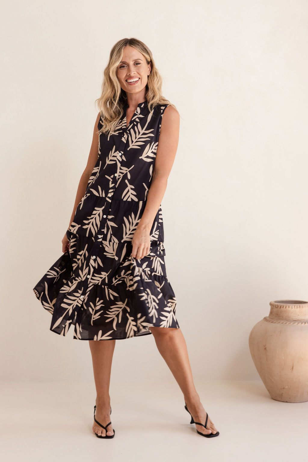 See Saw - 100% Cotton SL Tiered Dress SS530