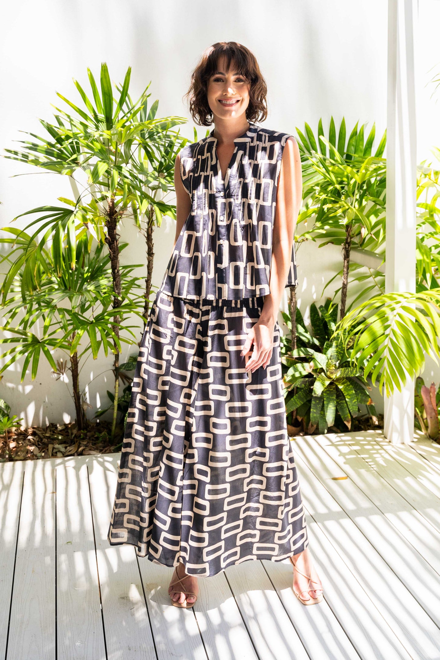See Saw - 100% Cotton Wide Leg Pant SS538