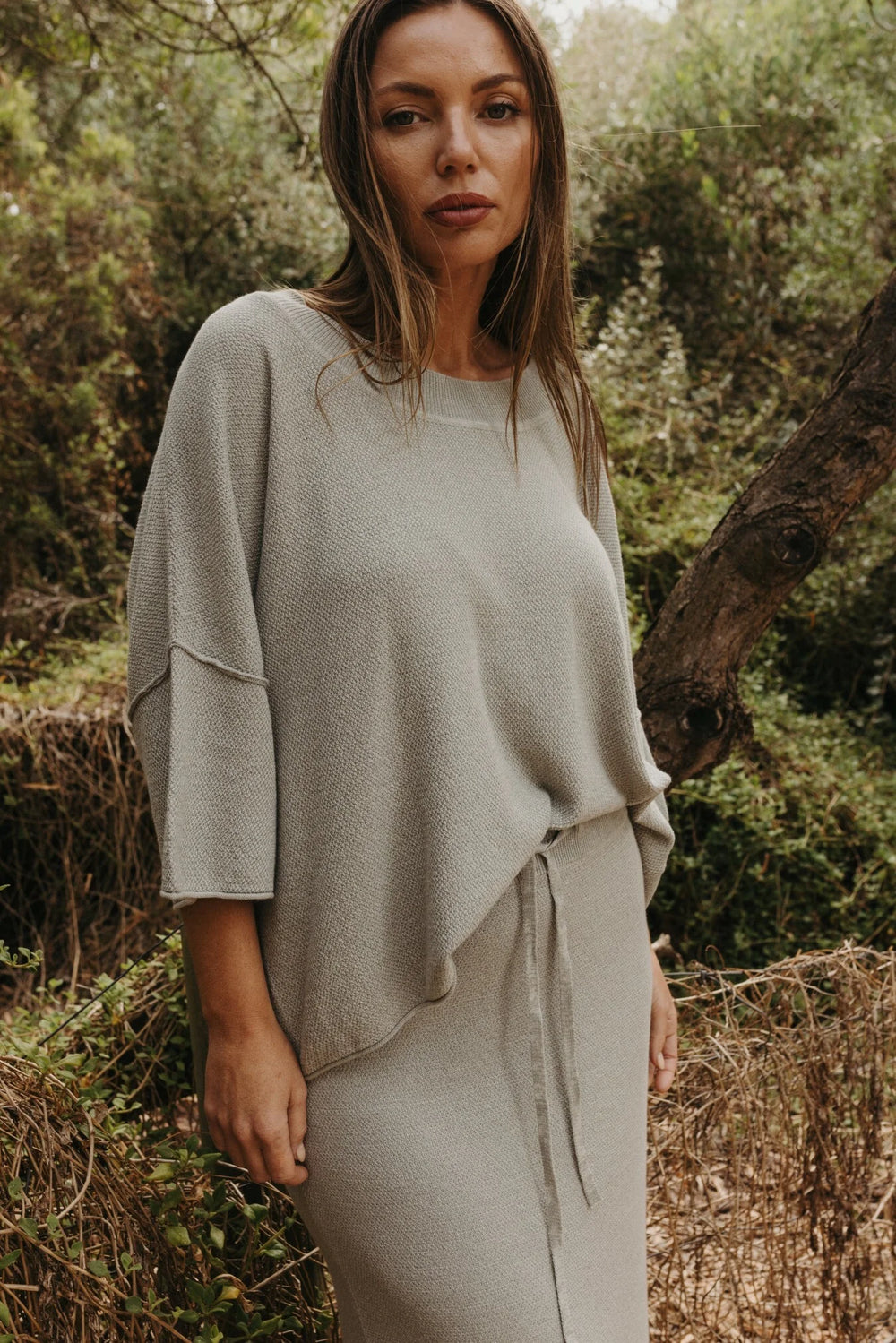 Talamaya - Retreat Cotton Twist Tee Pullover