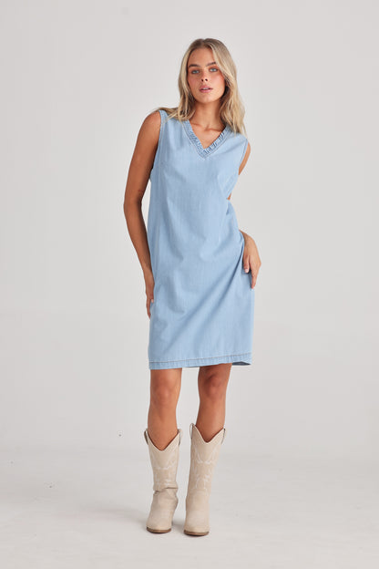 Talisman - Vera Denim Dress Light Denim | TA24248-1