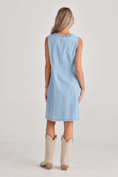 Talisman - Vera Denim Dress Light Denim | TA24248-1